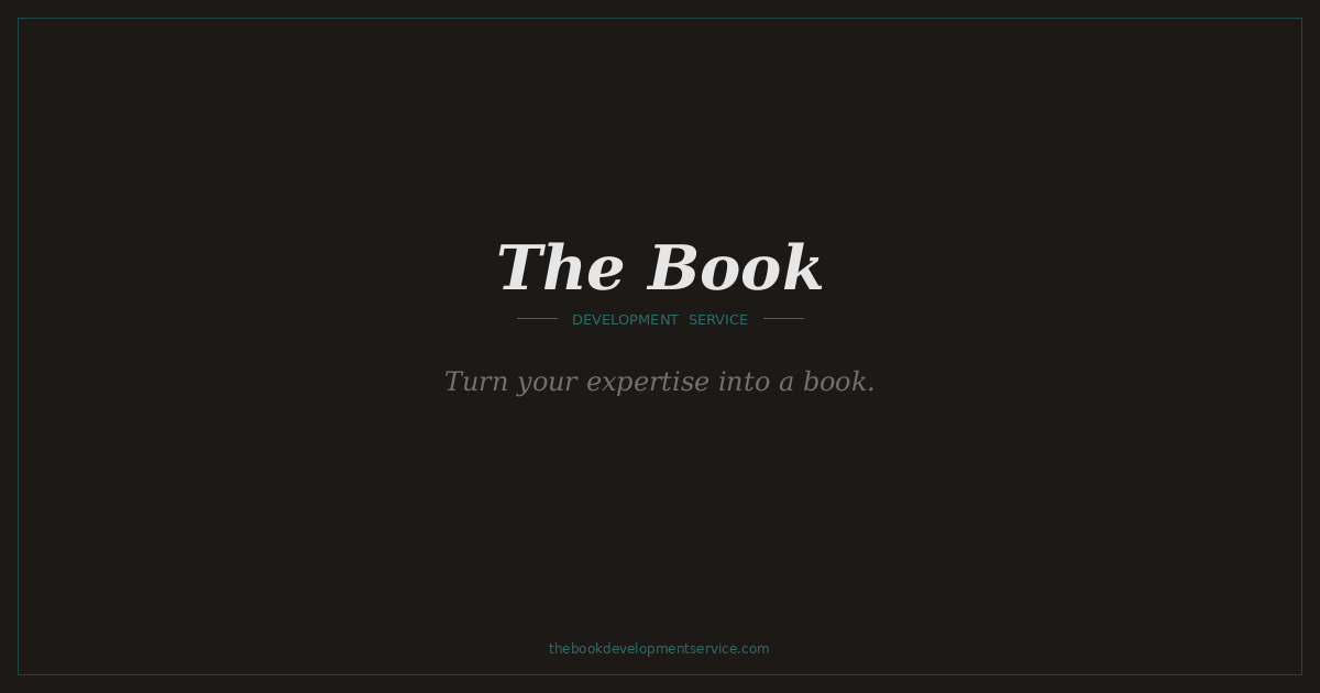 The Book Development Service website preview